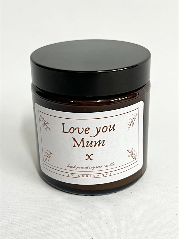 The Floral Collecton Love you mum candle
