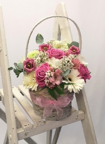 Pretty in pink basket