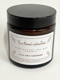 The Floral Collection Lily and Tangerine Soy Wax Candle