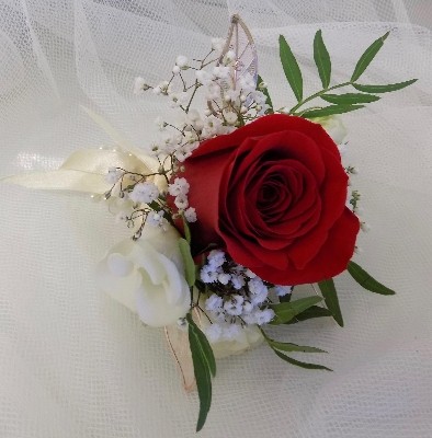 Red Rose wrist corsage