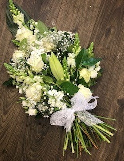 White hand tied sheaf