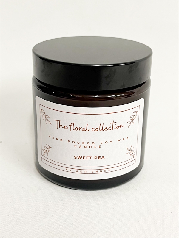 The Floral Collection Sweet Pea Soy Wax Candle