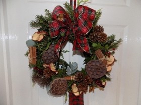 Tartan Bow Wreath