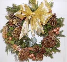 Gold Christmas Wreath