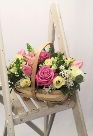 Seasonal Pink Basket