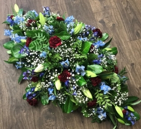 Red White and Blue Casket Spray