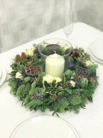 Woodland Wreath table arrangement