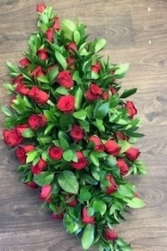 Red Rose Casket Spray