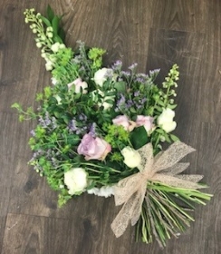 Lilac and Cream Hand Tied Sheaf
