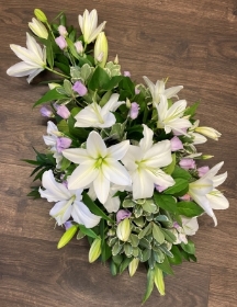 Lily and Lilac Freesia single ended spray