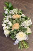 Peach and Cream Handtied Sheaf