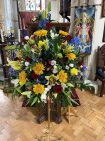 Bright Pedestal Arrangement