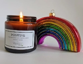 POSITIVE   Wood Sage and Sea Salt Scented Candle
