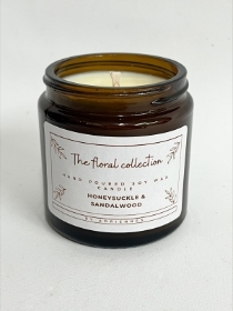 The Floral Collection Honeysuckle & Sandalwood scented Soy Wax Candle