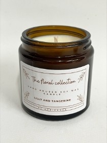 The Floral Collection Lily and Tangerine Soy Wax Candle