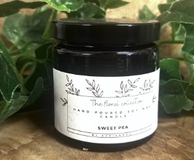 The Floral Collection Sweet Pea Soy Wax Candle
