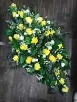 Yellow Rose Casket Spray