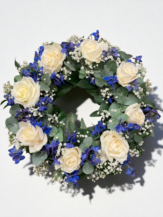 Delphinium Wreath