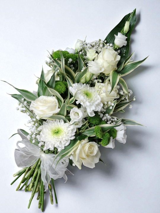 White hand tied sheaf