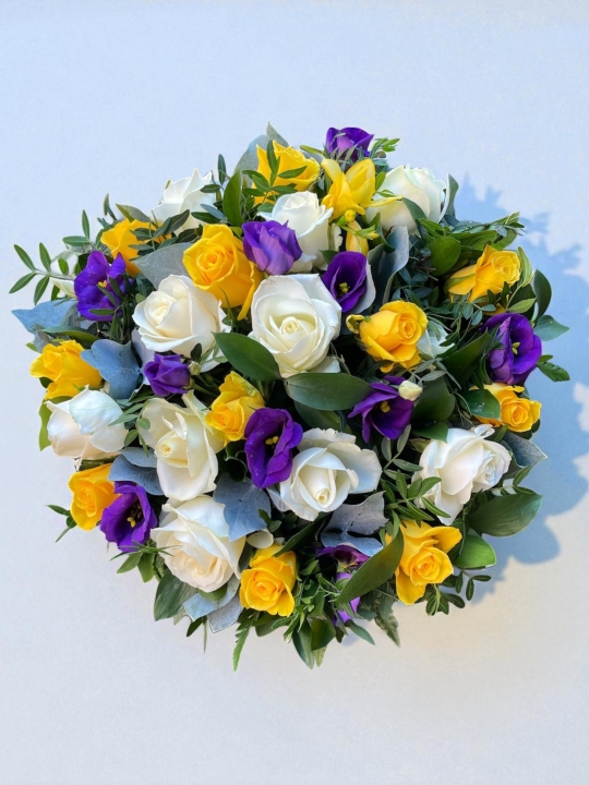 Purple and yellow Posy