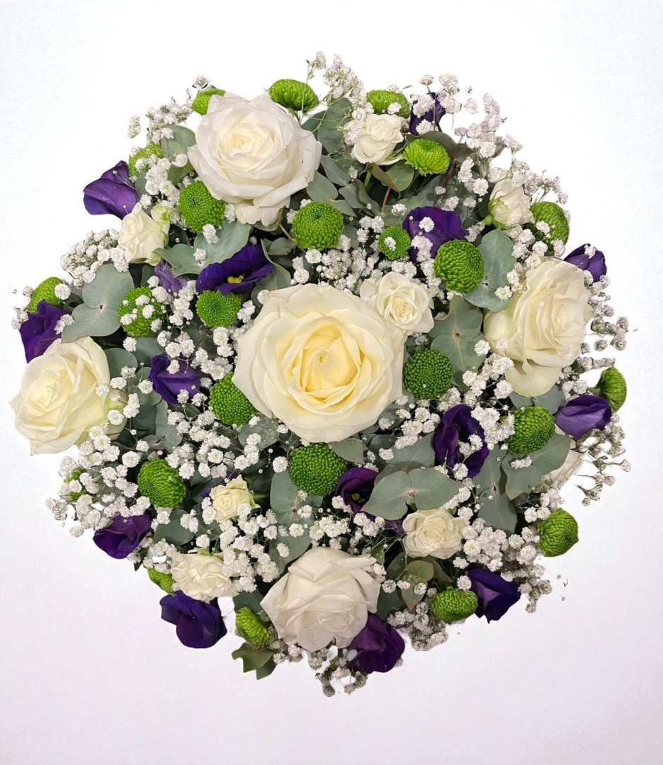 Rose and Lysianthus Posy
