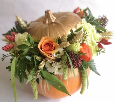 Saturday 25th October 1.30pm Pumpkin of Flowers Workshop