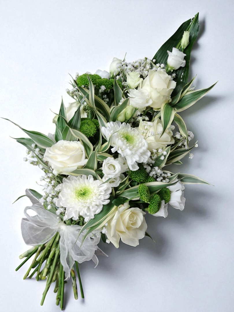 White hand tied sheaf