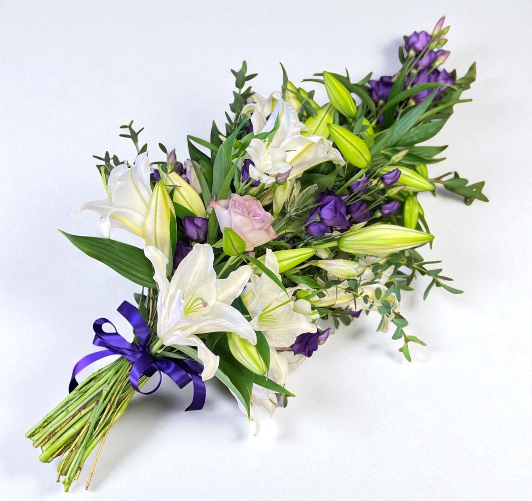 Purple Hand Tied Sheaf