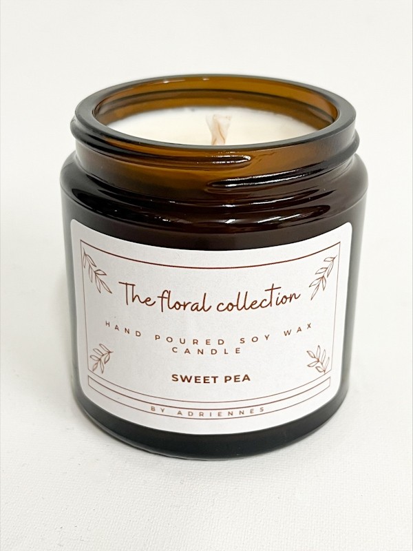 The Floral Collection Sweet Pea Soy Wax Candle