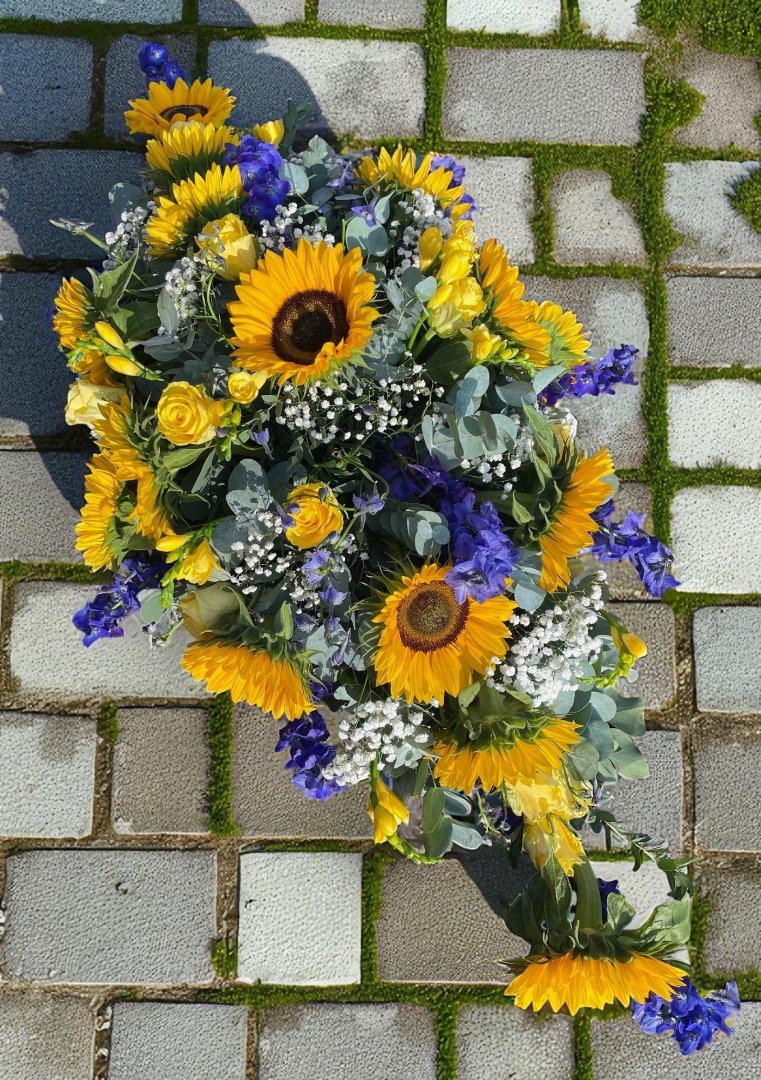 Sunflower Casket Spray