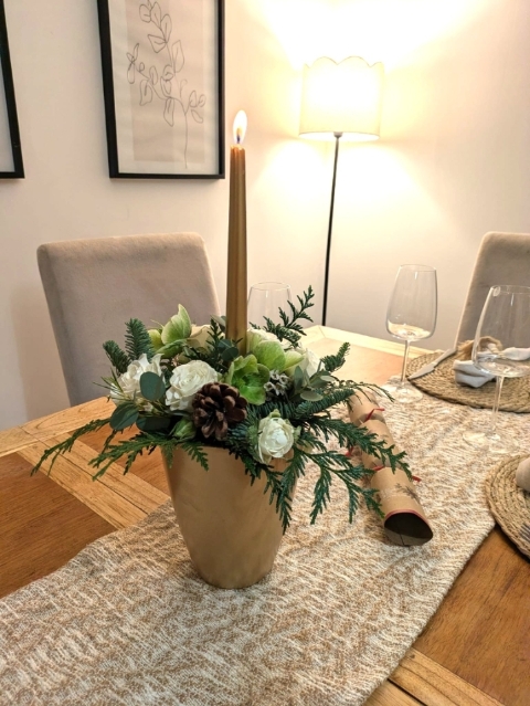 Gold Candle Arrangement