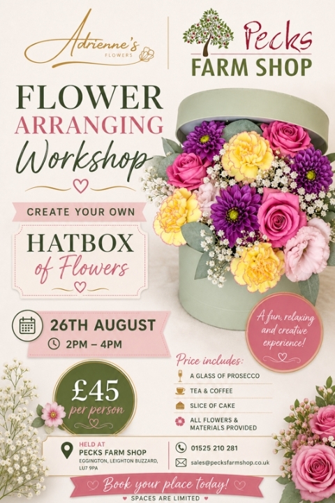 Hat Box Workshop at Pecks Farm 26th August 2:00 to 4:00 PM