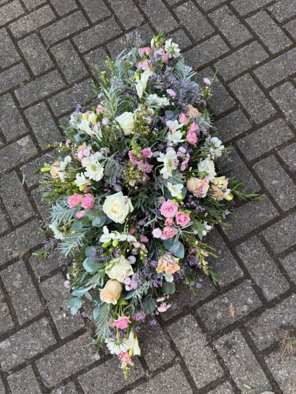 Eco Friendly Pastel Casket Spray