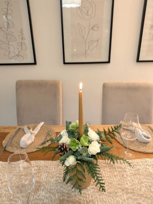 Gold Candle Arrangement